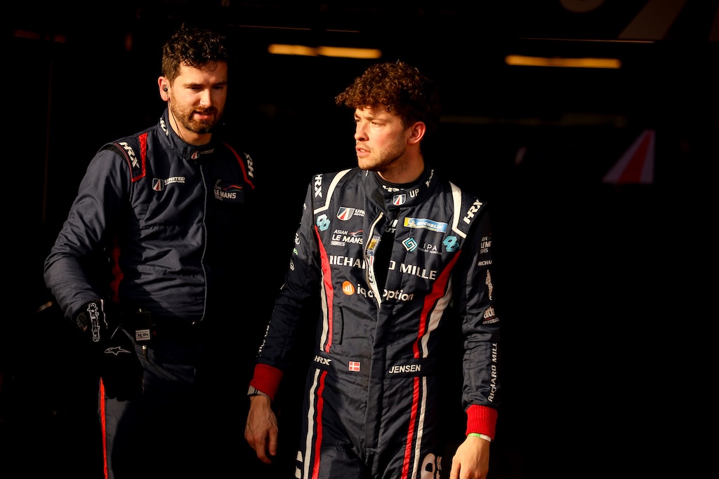 Mikkel Jensen var hurtig og uheldig i Dubai.
(Foto: United Autosports)